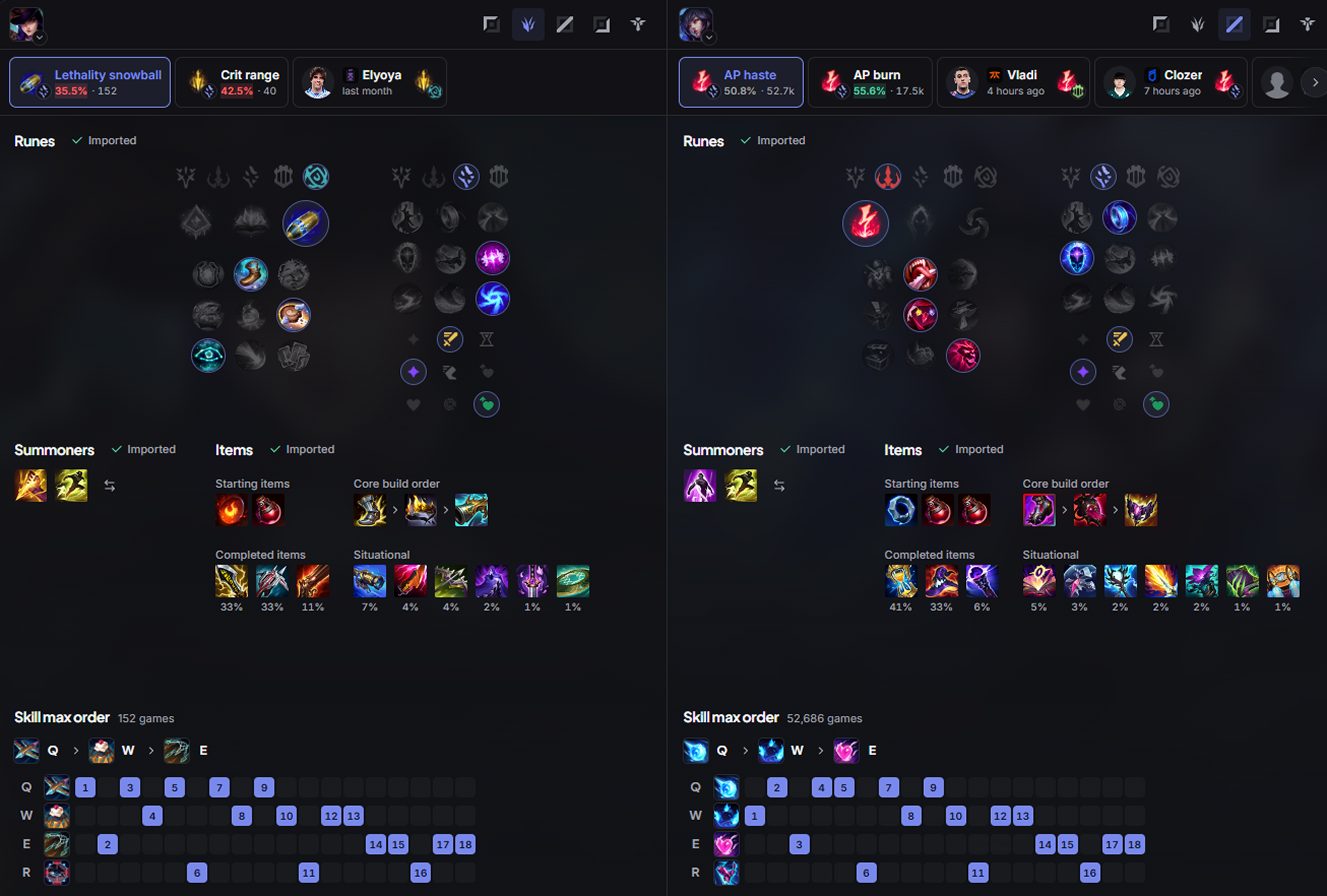 Swiftplay builds for both champions